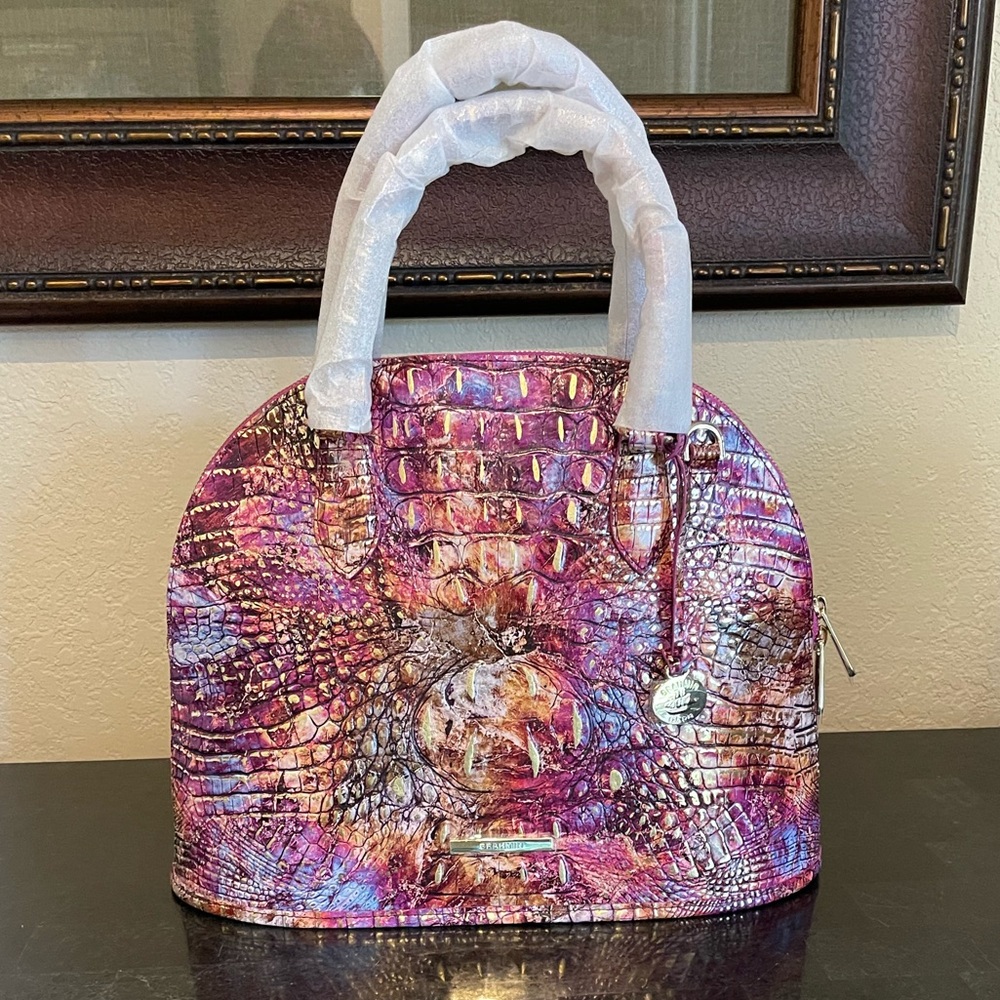 Brahmin Georgina Satchel and Veronica Wallet in Fantasy NWT - Picture 3 of 8